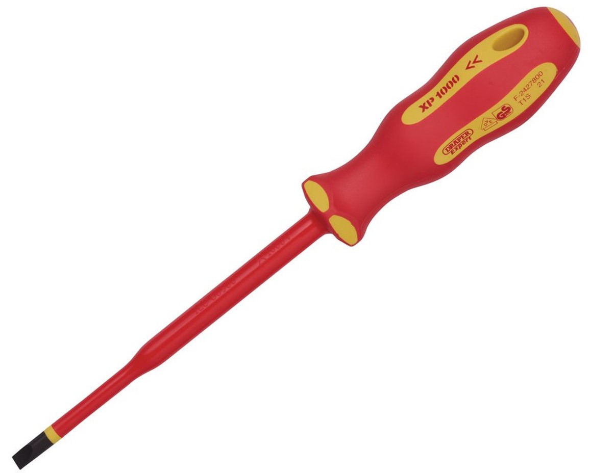 Draper XP1000 VDE Slimline Plain Slot Screwdriver 5.5 x 125mm 02161
