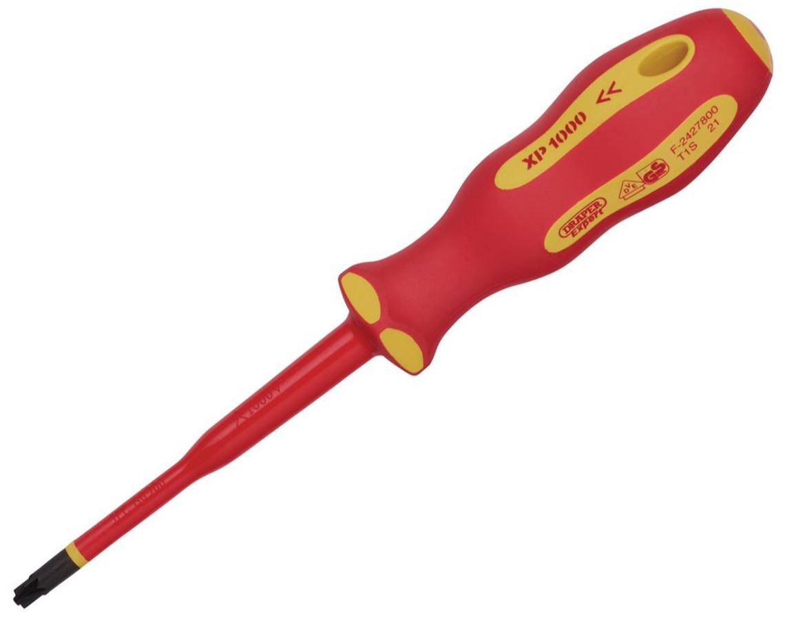 Draper XP1000 VDE PZ/SL Type Slimline Screwdriver No.2 x 100mm 02256
