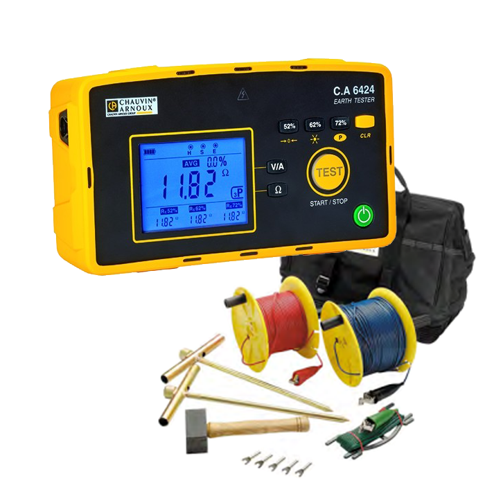 Chauvin Arnoux C.A 6424 Earth Tester Kit P01127014