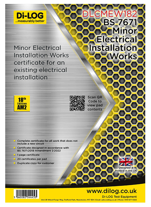 Di-Log DLCMEW182 Minor Electrical Installation Works