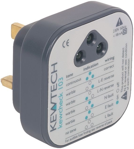 Kewtech KEWCHECK103 Audible Socket Tester