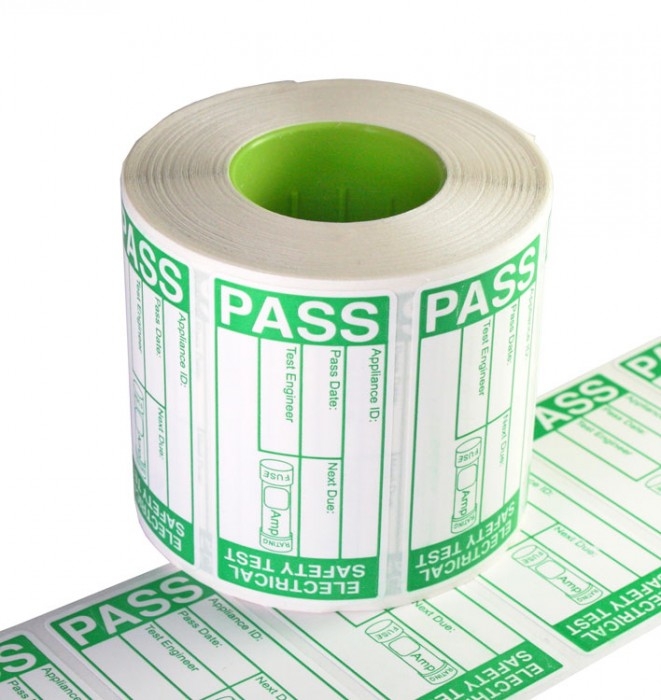 Metrel A142/1000 PAT Pass Labels x 1000